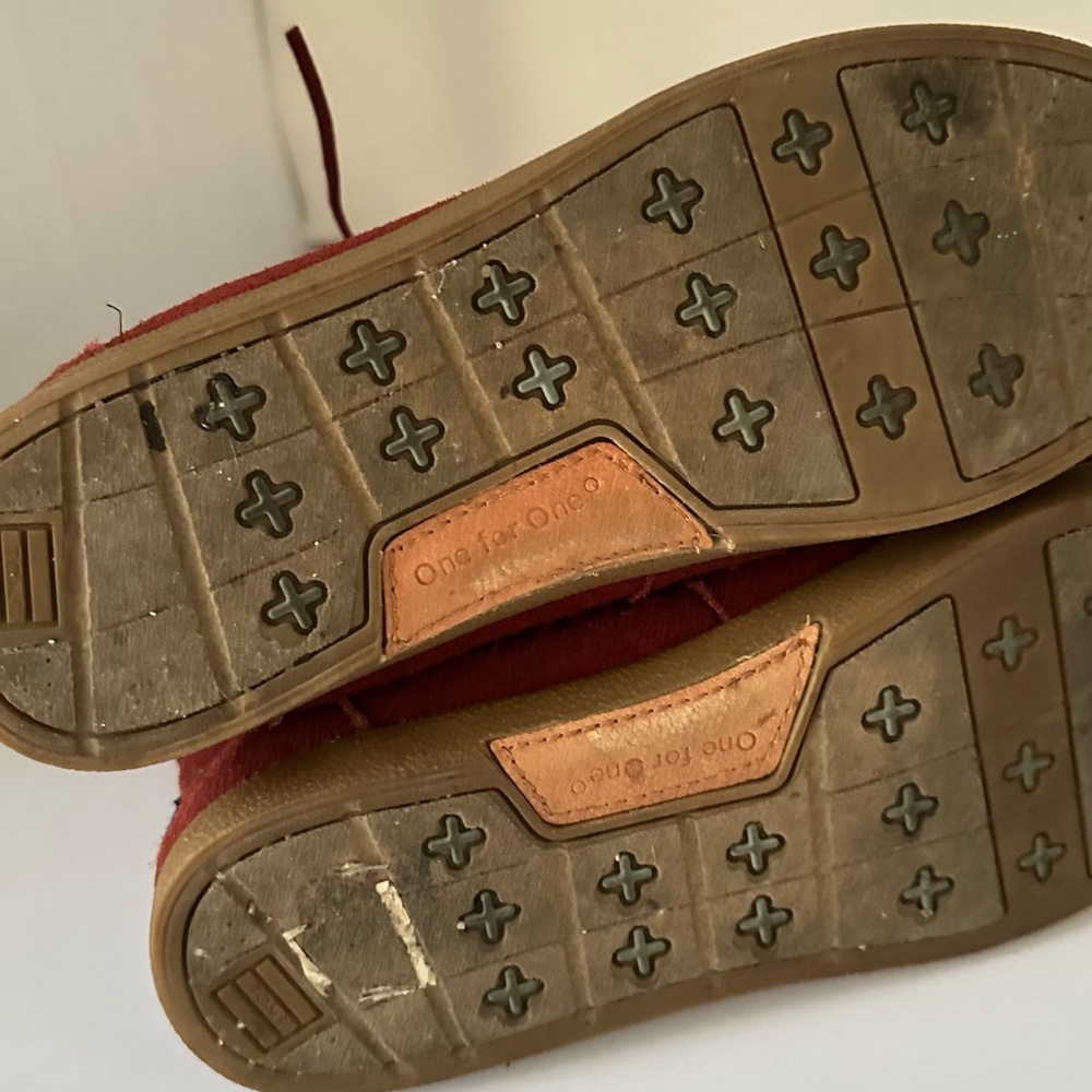 Toms Vintage Nepal Boots Suede Jacquard Aztec Print Fleece Lined Winter - Picture 8 of 9